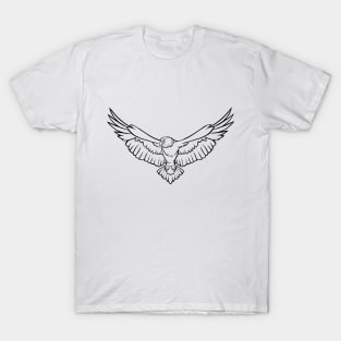 Minimal Eagle Design T-Shirt